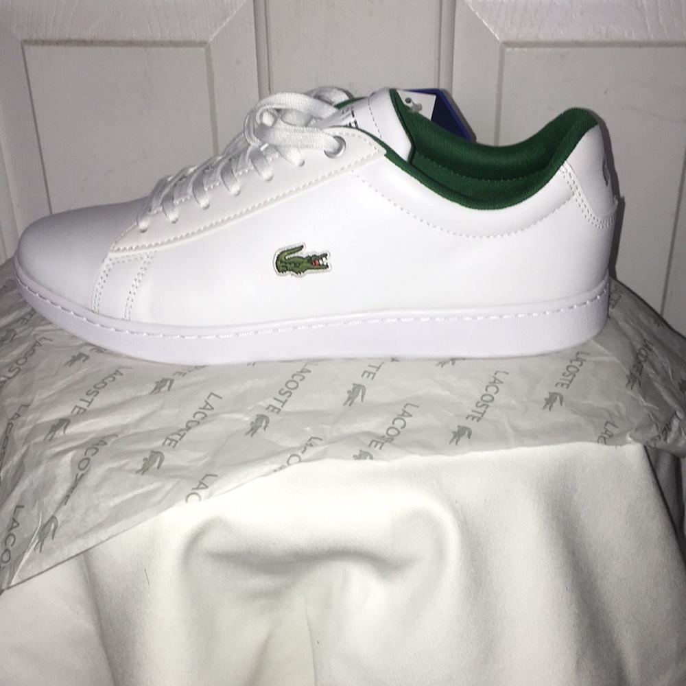 Lacoste White Leather sneakers (New in Box)